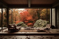Autumn room architecture furniture. AI generated Image by rawpixel.
