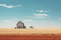 Outdoors farm horizon nature. AI generated Image by rawpixel.