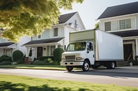 Truck vehicle house plant. 