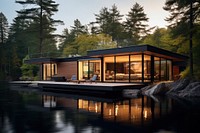 House architecture building outdoors. AI generated Image by rawpixel.