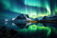 Northern light, Aurora Borealis. AI generated Image by rawpixel.