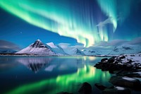 Northern light, Aurora Borealis. 