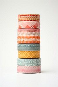 Washi tapes pattern white background accessories. AI generated Image by rawpixel.