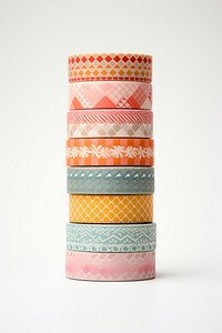 Washi tapes pattern white background accessories. 