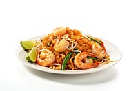Pad Thai seafood noodle shrimp. AI generated Image by rawpixel.