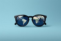 Sunglasses earth space accessories. AI generated Image by rawpixel.