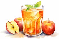 Apple juice cocktail fruit drink. 