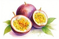 Passionfruit plant food pomegranate. AI generated Image by rawpixel.