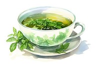 Peppermint tea drink plant herbs. AI generated Image by rawpixel.