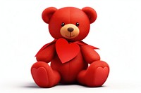 Cartoon cute bear toy. 