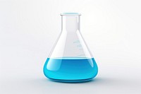 Bottle glass white background biotechnology. AI generated Image by rawpixel.
