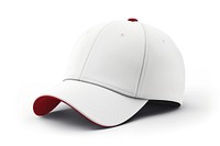 Cap white background baseball cap headwear. 