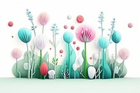 Pattern flower plant illustrated. AI generated Image by rawpixel.