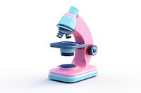 Microscope science white background magnification. 