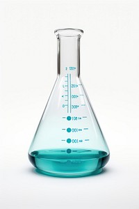 Science bottle white background biotechnology. 