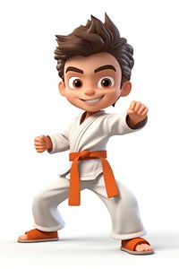 Karate cartoon sports cute. 