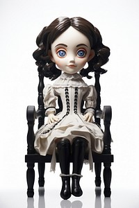 Creepy Victorian doll footwear sitting. AI generated Image by rawpixel.