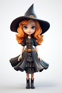 Witch figurine cartoon doll. 