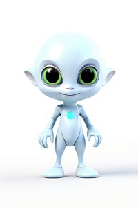 Cartoon robot alien cute. 