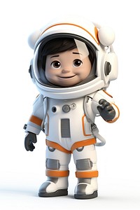 Astronaut cartoon robot cute. 