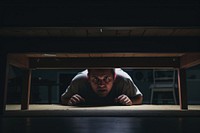 Hiding light adult man. AI generated Image by rawpixel.
