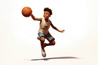 Basketball cartoon sports player. AI generated Image by rawpixel.