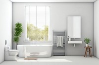 Bathroom bathtub toilet plant. AI generated Image by rawpixel.