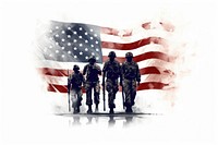 Flag military togetherness independence. AI generated Image by rawpixel.