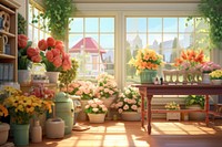 Flower window table plant. AI generated Image by rawpixel.