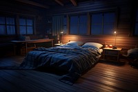Lighting bed furniture bedroom. AI generated Image by rawpixel.