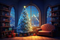 Christmas architecture building light. AI generated Image by rawpixel.