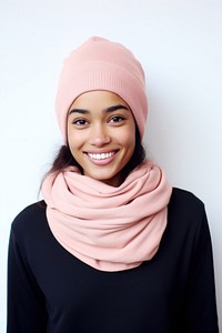 Clothing scarf adult smile. 