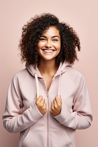 Sweatshirt clothing adult smile. 