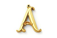 Gold alphabet pendant jewelry white background accessories. AI generated Image by rawpixel.