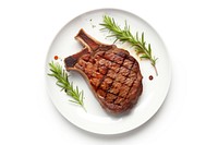 Steak plate meat food. AI generated Image by rawpixel.