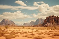 Desert wilderness landscape outdoors. AI generated Image by rawpixel.