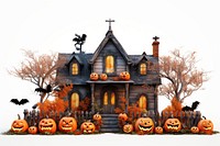 Halloween architecture decoration building. 