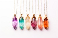 Healing crystal necklace gemstone jewelry pendant. 