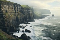 Cliff ocean promontory landscape. 