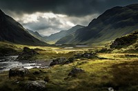 Wilderness land landscape mountain. 