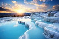 Landscape mountain outdoors glacier. 