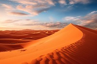 Desert outdoors horizon nature. 