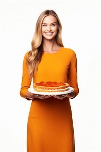 Pumpkin pie photography portrait sleeve. AI generated Image by rawpixel.