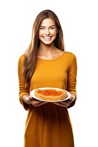 Pumpkin pie smile photography portrait. 