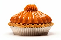 Pumpkin pie dessert cupcake icing. AI generated Image by rawpixel.