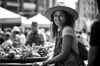 Market adult woman food. 