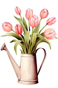 Tulips flower plant pink. 