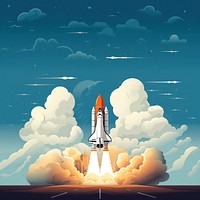 Rocket aircraft vehicle space. AI generated Image by rawpixel.