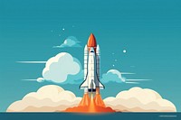 Rocket aircraft vehicle space. AI generated Image by rawpixel.