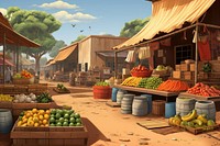 Market outdoors plant food. AI generated Image by rawpixel.